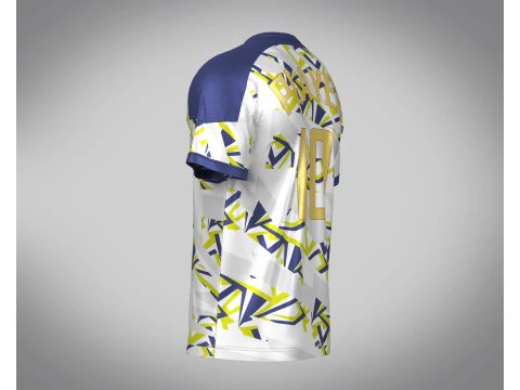 Soccer Sports Printed Jersey Player-10 3D Model