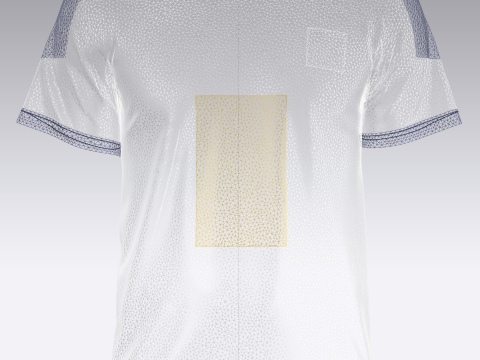 Soccer Sports Printed Jersey Player-10 3D 모델