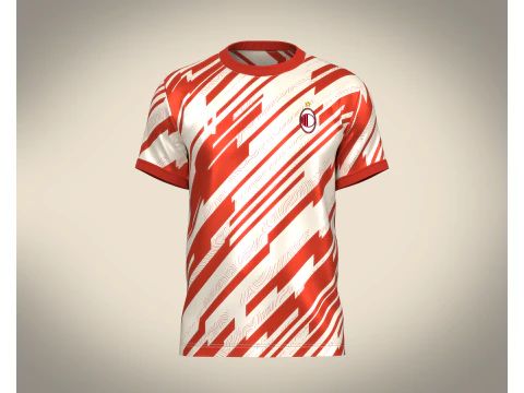 सॉकर स्पोर्ट्स रेड जर्सी प्लेयर 11 3D मॉडल