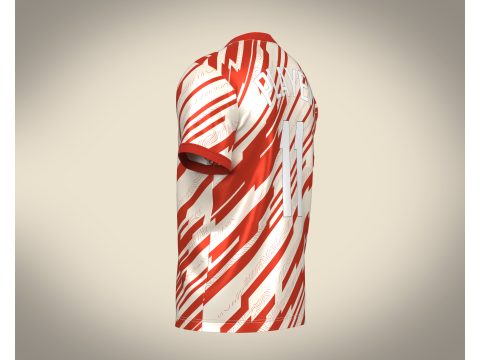 Soccer Sports Red Jersey Player 11 3D-Modell
