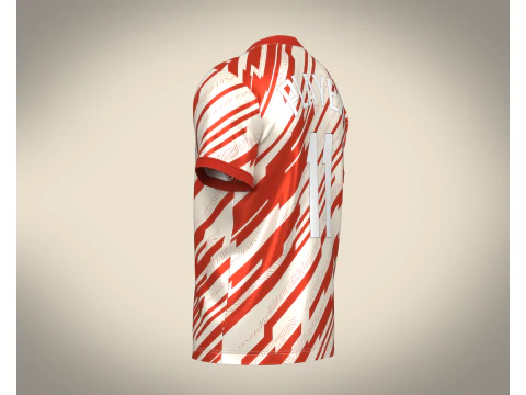 Soccer Sports Red Jersey Player 11 3D Model