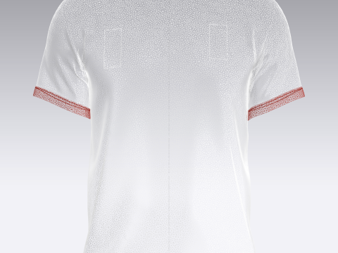 Soccer Sports Red Jersey Player 11 3D-Modell
