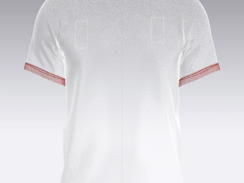 Soccer Sports Red Jersey Player 11 3D Model
