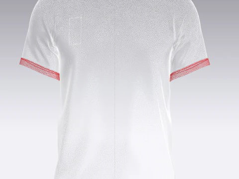 Soccer Sports Red Jersey Player-11 3D Model