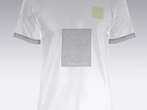 Soccer Yellow Jersey Player-05 3D Model