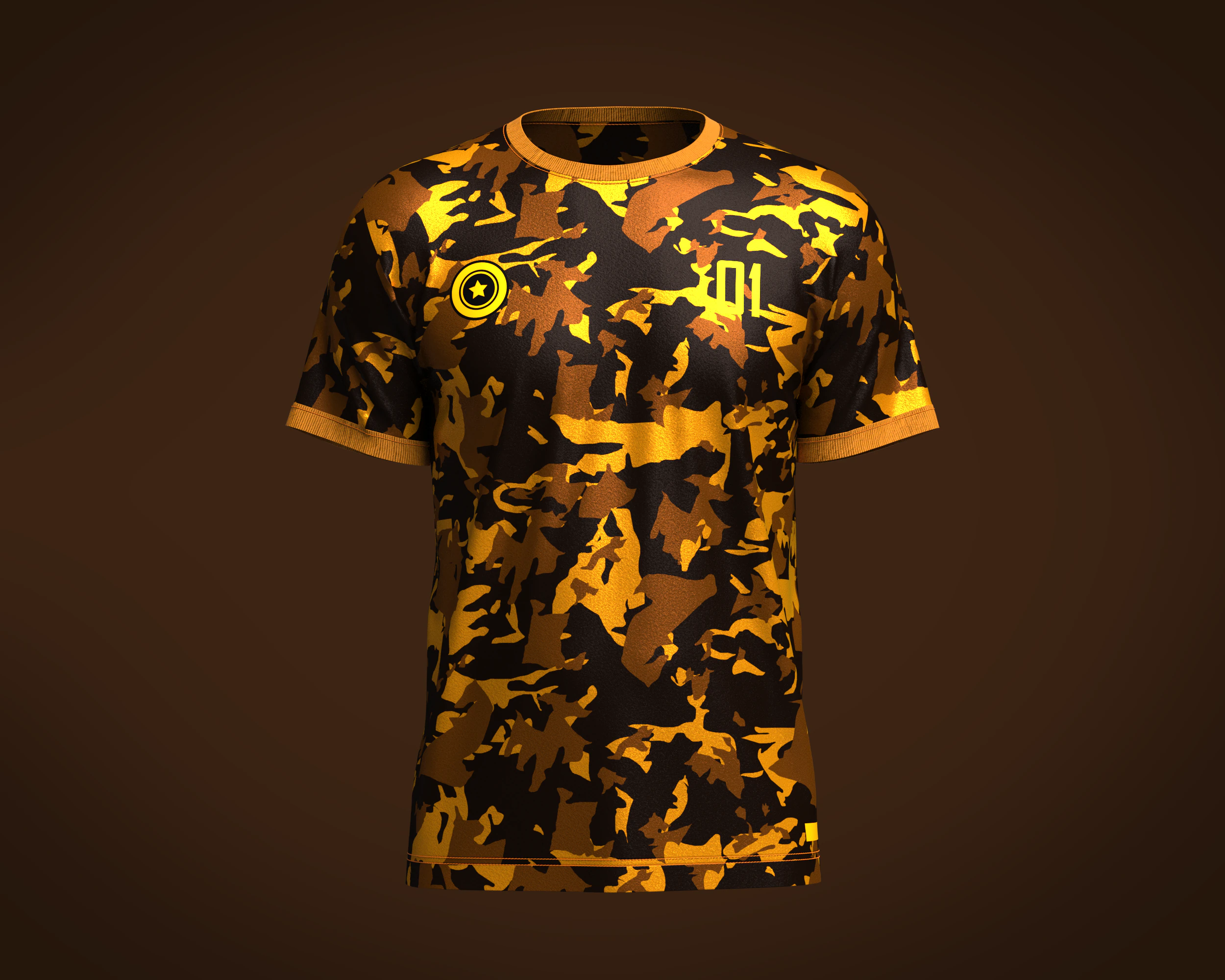 Soccer Yellow Jersey Player-01 V2 3D Model .c4d .max .obj .3ds .fbx .stl .blend 
