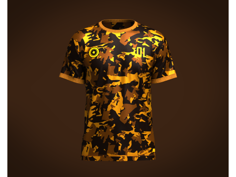 Soccer Yellow Jersey Player-01 V2 3D Model