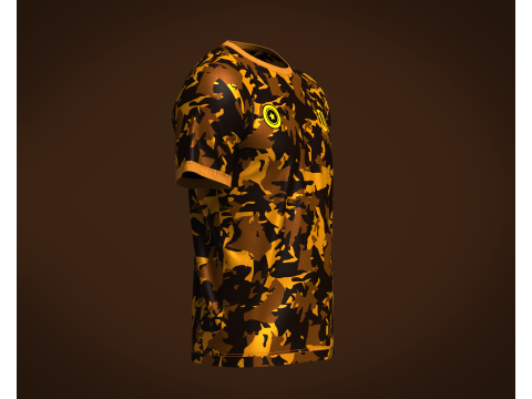 Soccer Yellow Jersey Player-01 V2 3D Model