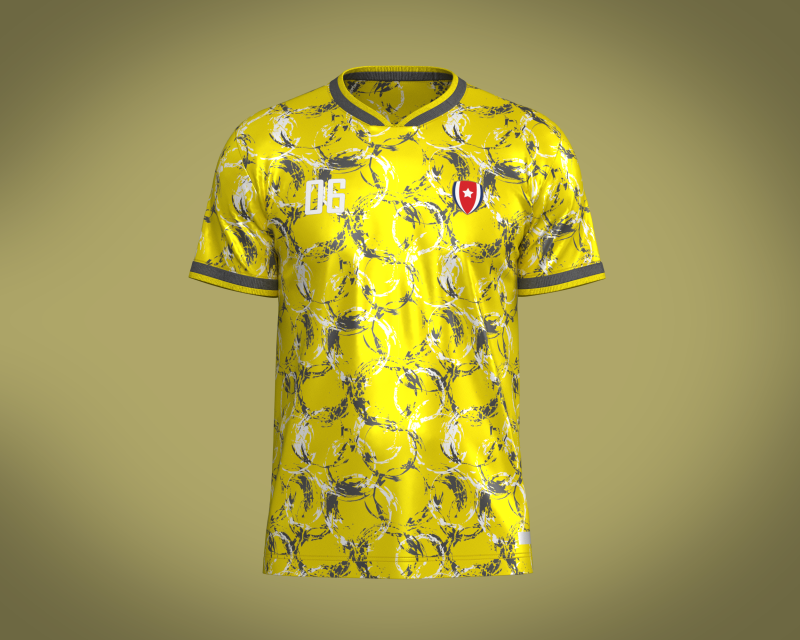 Soccer Yellow jersey Player-06 3D 模型 .c4d .max .obj .3ds .fbx .stl .blend 