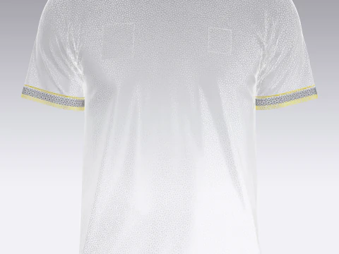 Soccer Yellow jersey Player-06 3D Model