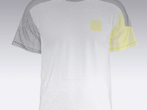 Soccer Yellow Jersey Player-10 3D Model
