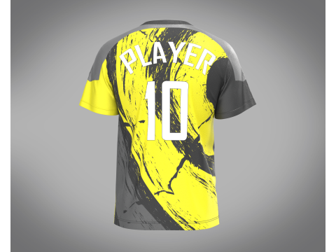 Soccer Yellow Jersey Player-10 3D Model