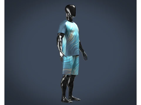 Sports Jersey With Short Pant 3D Model
