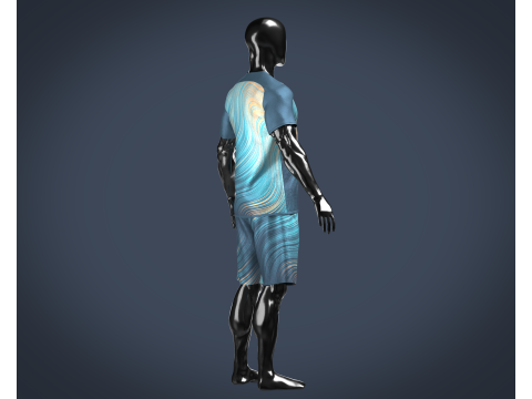 Sports Jersey With Short Pant Model 3D