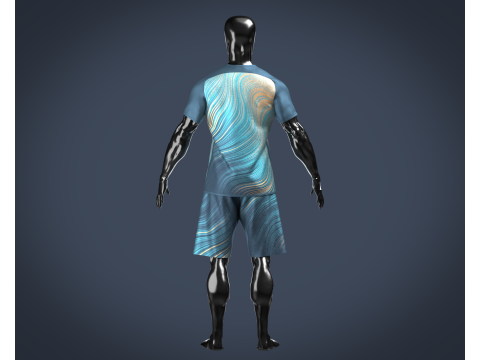 Sports Jersey With Short Pant Model 3D