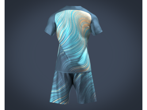 Sports Jersey With Short Pant Model 3D