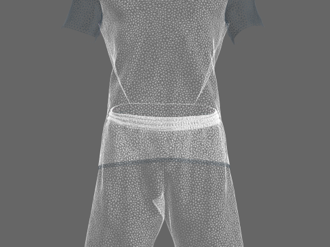 Sports Jersey With Short Pant Model 3D