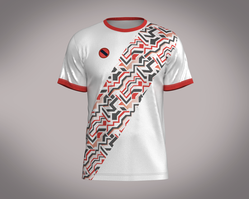 Soccer Red And White Jersey Player-11 Modelo 3D .c4d .max .obj .3ds .fbx .stl .blend 
