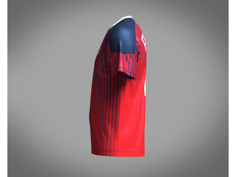 Soccer Red Jersey Player-10 3D 모델
