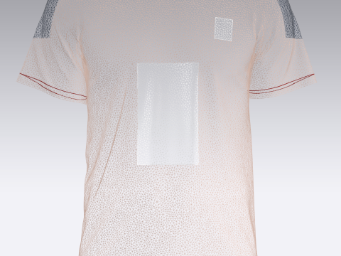 Soccer Red Jersey Player-10 3D 모델