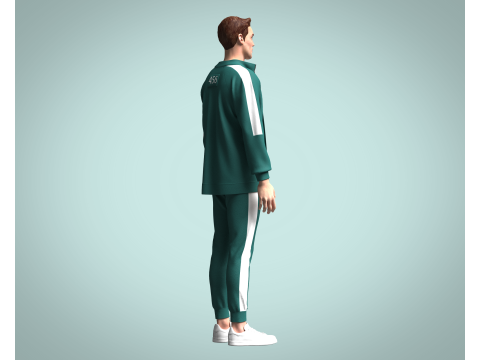 Squid Game Players Uniform 456 3D Model