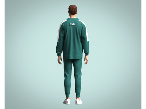 Squid Game Players Uniform 456 3D Model