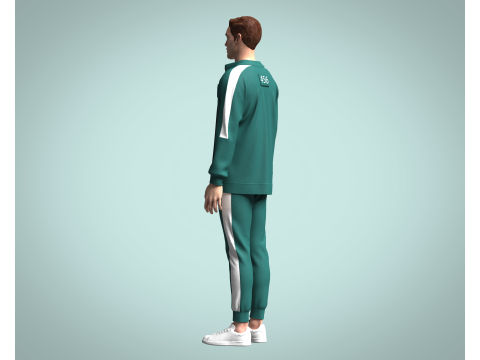 Squid Game Players Uniform 456 3D Model