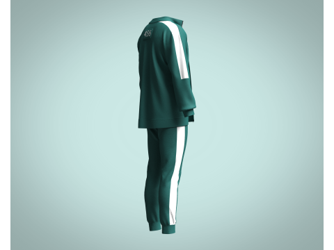 Squid Game Players Uniform 456 3D Model