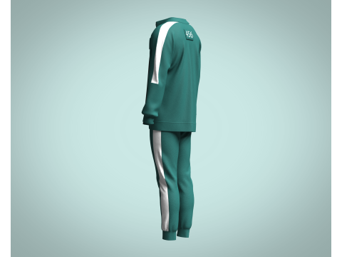 Squid Game Players Uniform 456 3D Model
