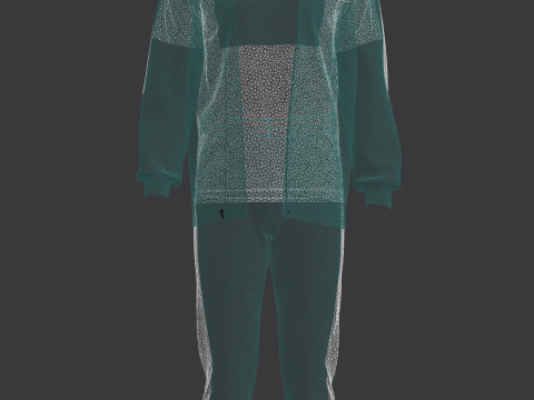 Squid Game Players Uniform 456 3D Model
