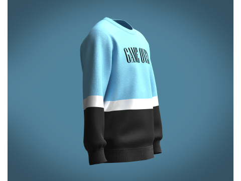 Men Sweatshirts - game over 3D Model