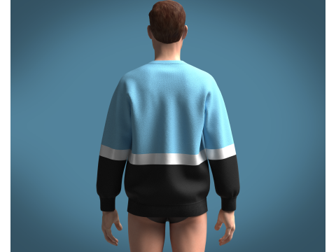 Men Sweatshirts - game over 3D Model