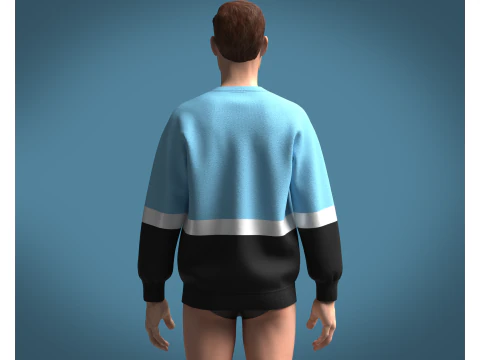 Men Sweatshirts - game over 3D Model