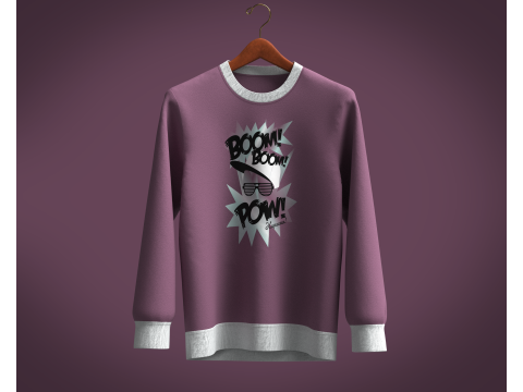 Men Sweatshirt - BOOM POW 3D 模型