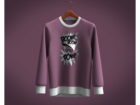 Мужская толстовка - BOOM POW 3D Модель