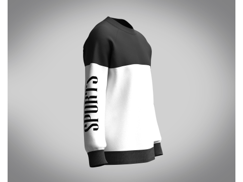 Men Sweatshirt - Sports 3D Модель