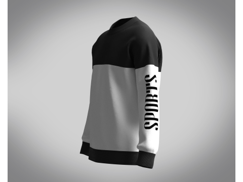 Men Sweatshirt - Sports 3D Модель