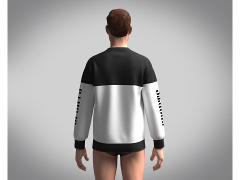 Men Sweatshirt - Sports 3D Модель