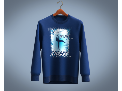 Men Sweatshirt - FIGHT Modelo 3D