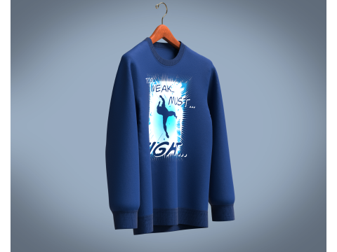 Men Sweatshirt - FIGHT Modèle 3D