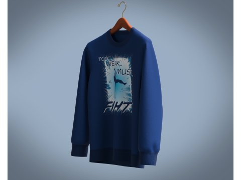 Men Sweatshirt - FIGHT Modèle 3D