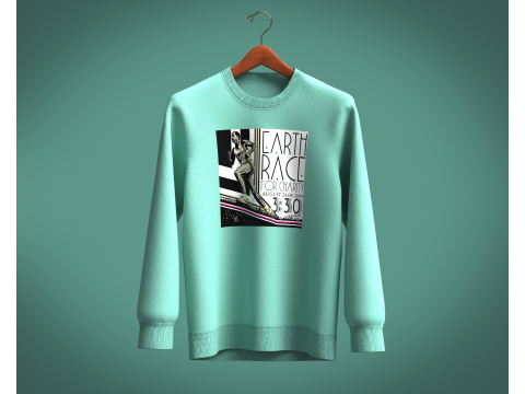 Men Sweatshirt - EARTH RACE 3Dモデル