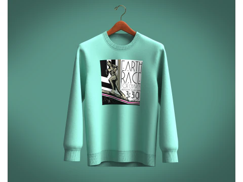 Чоловічий світшот - EARTH RACE 3D Модель