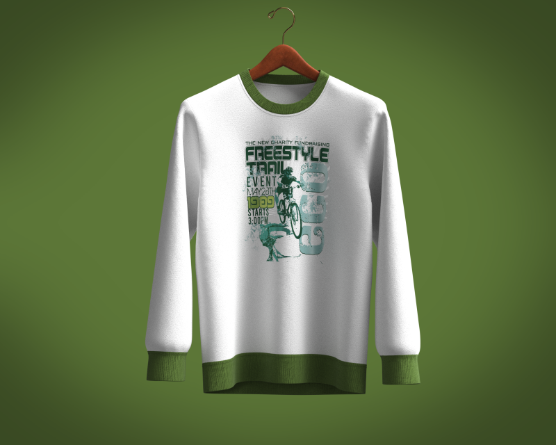 Men Sweatshirt FREESTYLE TRAIL 3D Model in Giyim 3DExport
