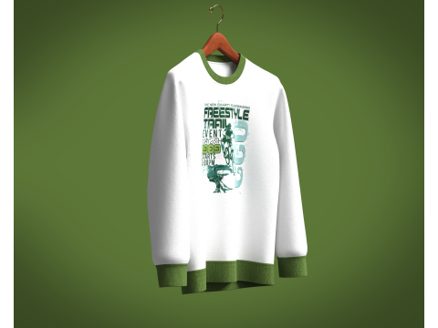 Men Sweatshirt - FREESTYLE TRAIL 3D Model