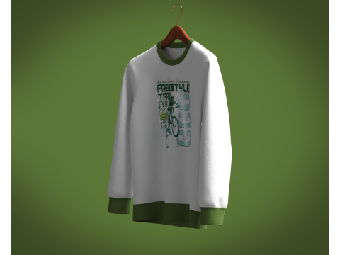 Men Sweatshirt - FREESTYLE TRAIL 3D Model