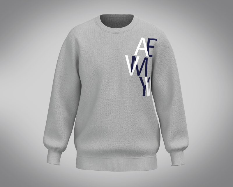 Men Sweatshirt - Gray 3D 모델 .c4d .max .obj .3ds .fbx .stl .blend 