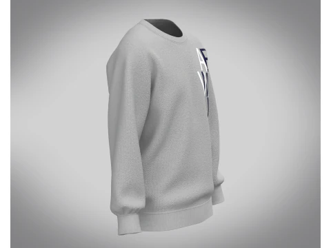 Men Sweatshirt - Gray 3D Model