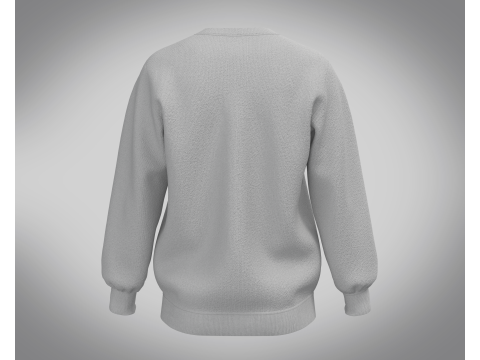 Men Sweatshirt - Gray 3D 모델