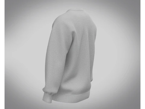 Men Sweatshirt - Gray 3D Model